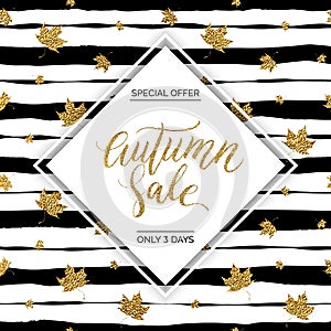 Autumn sale vector text