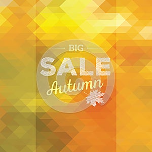 Autumn sales background