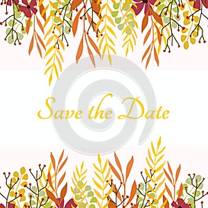 Autumn Save the Date Card