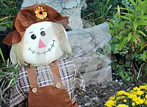 Autumn Scarecrow in the Garden