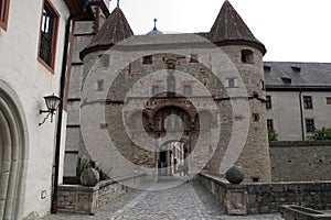 Fortress Marienberg entrance gate photo