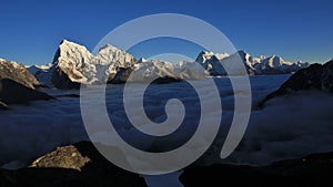 Autumn scene in the Gokyo valley, Nepal.