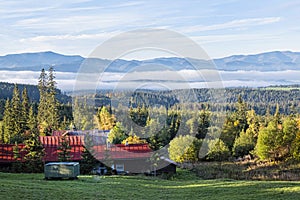 Autumn scene in High Tatras mountain, Slovakia