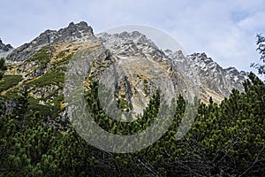 Podzimní scéna, Vysoké Tatry, Slovensko