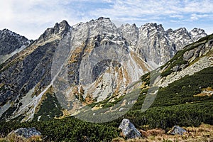 Autumn scene, High Tatras mountains, Slovakia