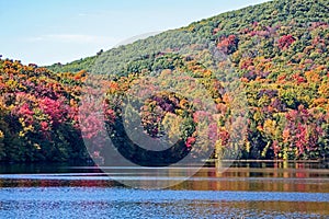Autumn Scene on Lake Gale in Quebec\'s Eastern Townships