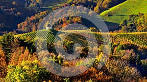 Slovinsko  jeseň scéna príroda  hory 