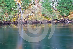 Autumn Scene On York River In Egan Chutes Provincial Park photo