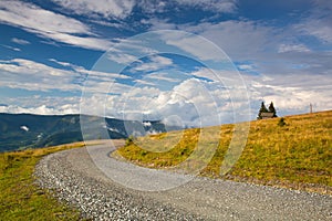 Autumn scenery in Carnic Apls in Austria.