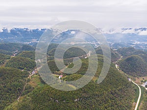 Autumn scenery of the Dixin Valley Scenic Area in Enshi, Hubei, China