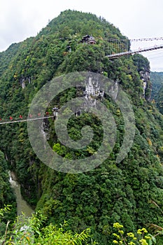 Autumn scenery of the Dixin Valley Scenic Area in Enshi, Hubei, China