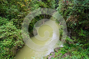 Autumn scenery of the Dixin Valley Scenic Area in Enshi, Hubei, China