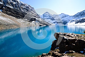 Autumn Scenery of Lake McArthur, Yoho National Park, Canadian Rockies