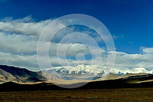 Autumn scenery of Pamirs photo