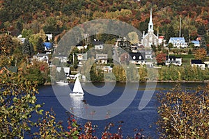 Autumn scenery in Quebec, Canada