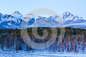 Autumn Scenery in the Rocky Mountains of Colorado.