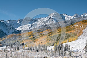 Autumn Scenery in the Rocky Mountains of Colorado.