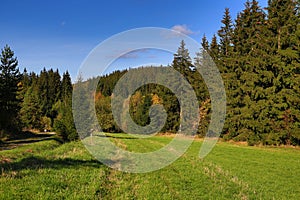 Autumn scenery in the Å umava Mountains, Czech Republic