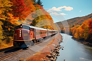 Autumn Scenic Train Ride - Hop aboard a vintage train for a picturesque ride through forests