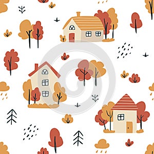 Autumn seamless pattern