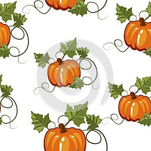 Autumn seamless pattern, gift wrapping, invitation for Halloween or Thanksgiving,set5