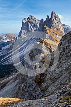 Autumn Seceda rock,  Italy Dolomites