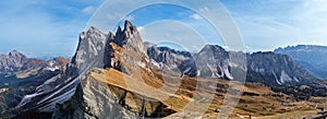 Autumn Seceda rock,  Italy Dolomites