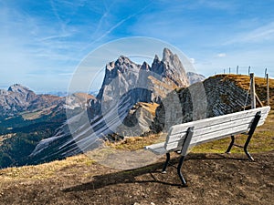 Autumn Seceda rock,  Italy Dolomites