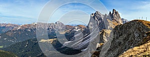 Autumn Seceda rock, Italy Dolomites