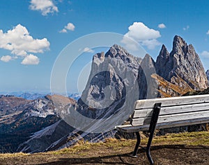 Autumn Seceda rock, Italy Dolomites