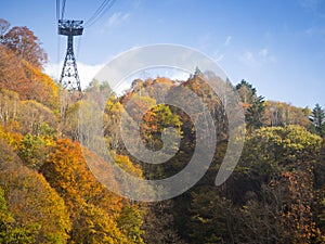 Autumn at Shin-Hotaka ropeway