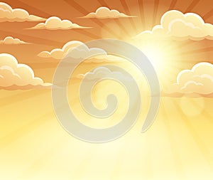 Autumn sky theme background 3