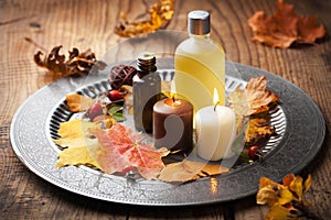 Autumn spa and aromatherapy