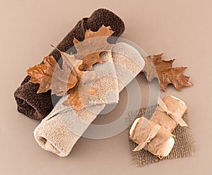 Autumn Spa with Artisan Soap and Luxury Towels