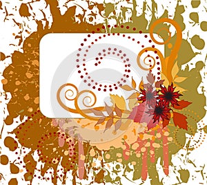 Autumn spattered background