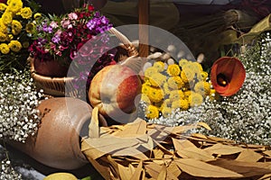 Autumn Still and apple