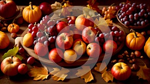 Autumn Still Life of Fruit