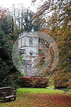 Autumn at Stourhead Church