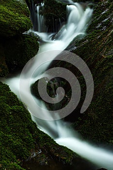 Autumn stream in Giant mountains