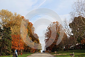 Autumn street view