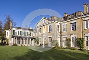 Autumn sunshine on Polesden Lacey house in Surrey