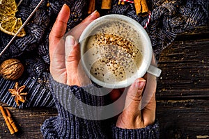 Autumn sweet hot drink