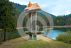 Autumn Synevir mountain lake