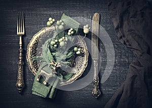 Autumn table setting