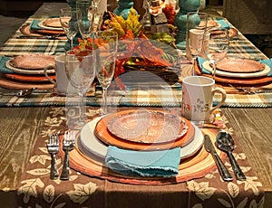 Autumn tablesetting