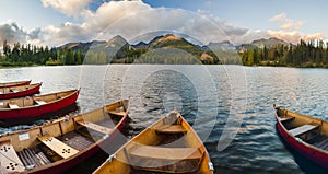 Autumn in the Tatra Mountains,Strbskie Pleso Lake,Slovakia