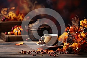 Autumn Thanksgiving background autumn fruits and vegetables Happy Thanksgiving Day