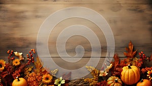 Autumn Thanksgiving background autumn fruits and vegetables Happy Thanksgiving Day