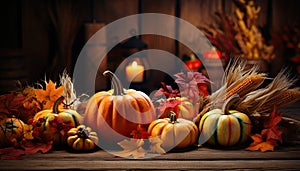 Autumn Thanksgiving background autumn fruits and vegetables Happy Thanksgiving Day