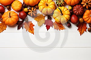 Autumn-Themed Background: A Picturesque Seasonal Setting. Generative AI